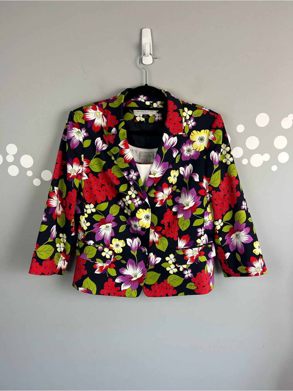 Tahari ASL Floral Blazer & Shell Two-Piece Set Size 16P